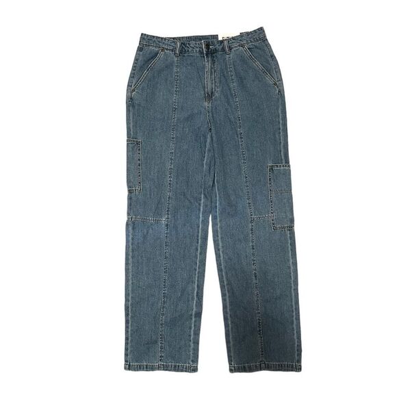 Cargo Patchwork Straight Pant - with Reese Blutstein Blue Denim 8 - Picture 5 of 6